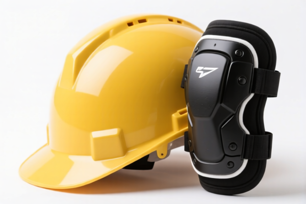 Safety helmets with knee protection