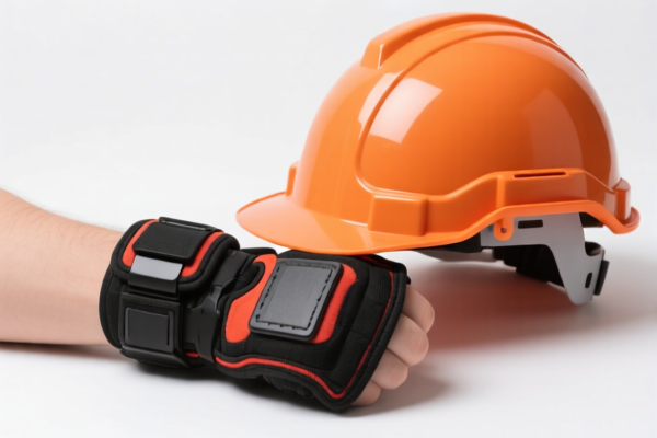 Safety helmets with wrist protection