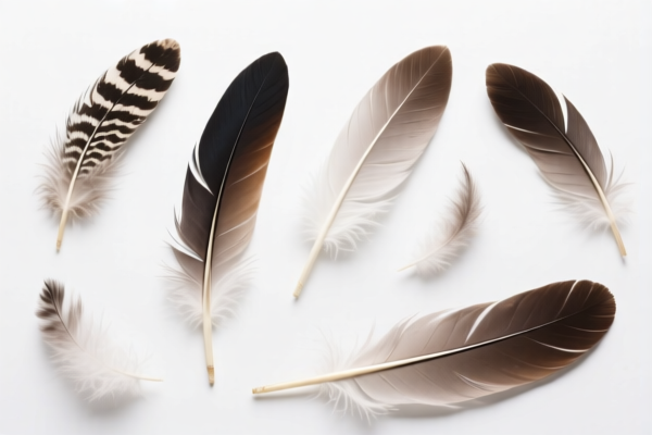 Decorative items made of feathers or down