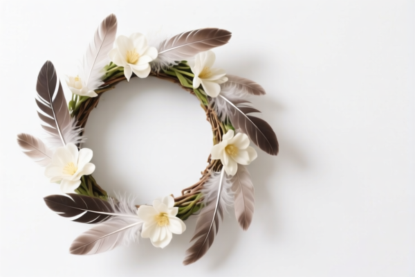 Feather Flower Wreaths