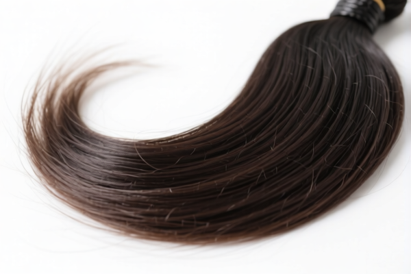 Animal hair, processed, for wig making