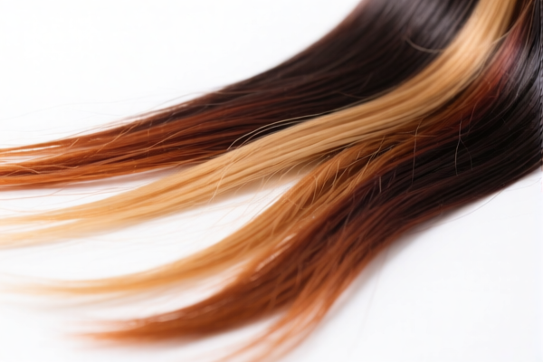 Human hair, dyed, for wigs