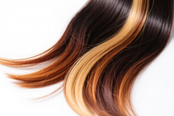 Human hair, dyed, for wigs