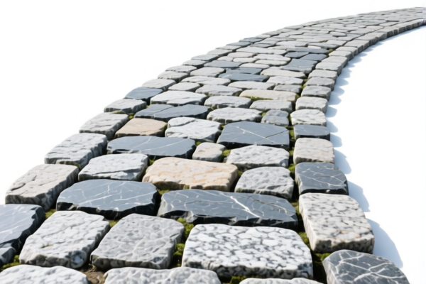 Granite Shaped Stone Paving Road