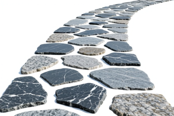 Granite Shaped Stone Paving Road