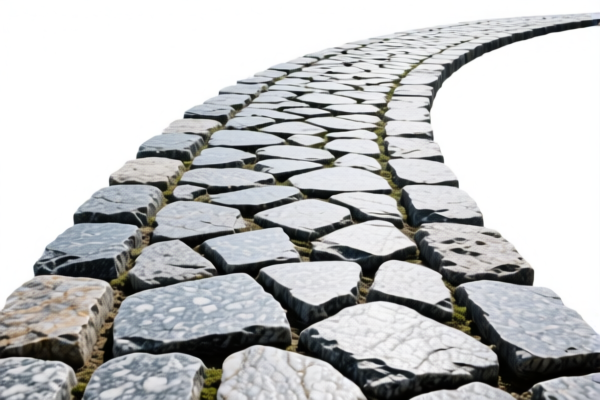 Granite Shaped Stone Paving Road