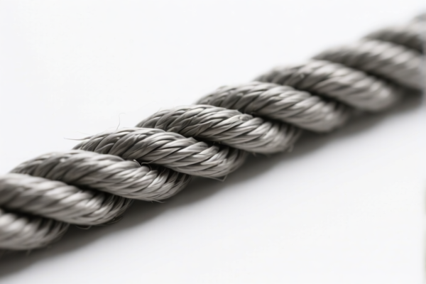 Asbestos rope