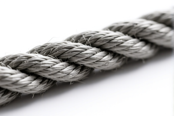 Asbestos rope