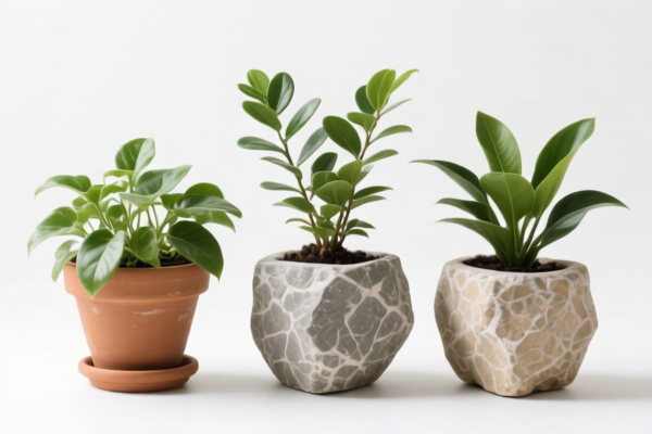 Stone Potted Plants