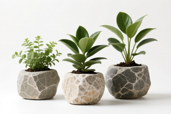Stone Potted Plants