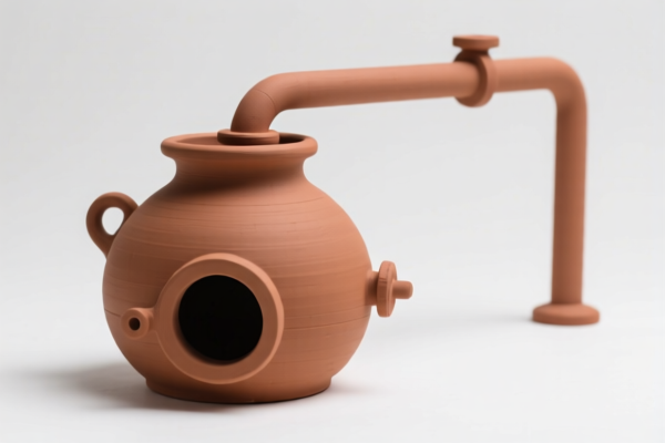 Refractory Clay Ceramic Retort