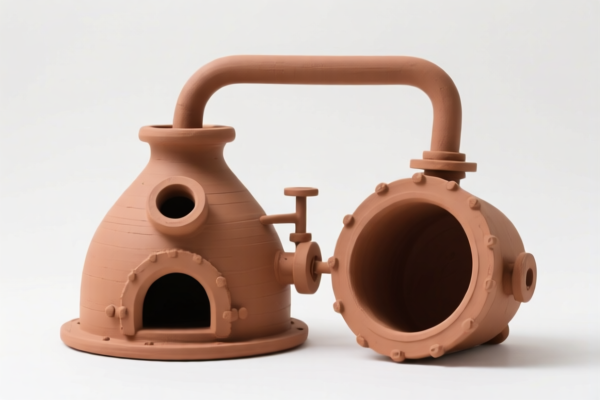 Refractory Clay Retort