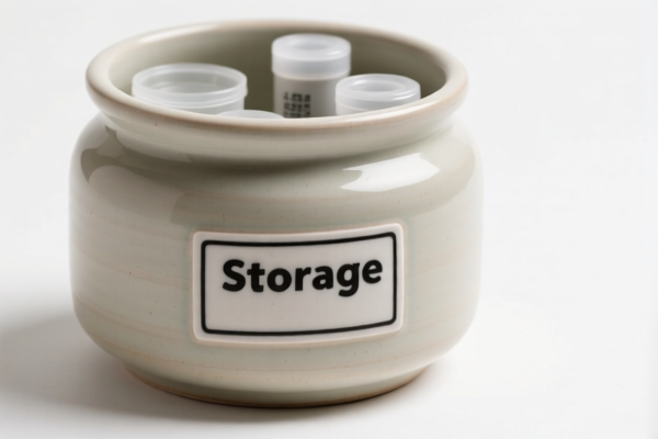 Ceramic Sample Storage Container