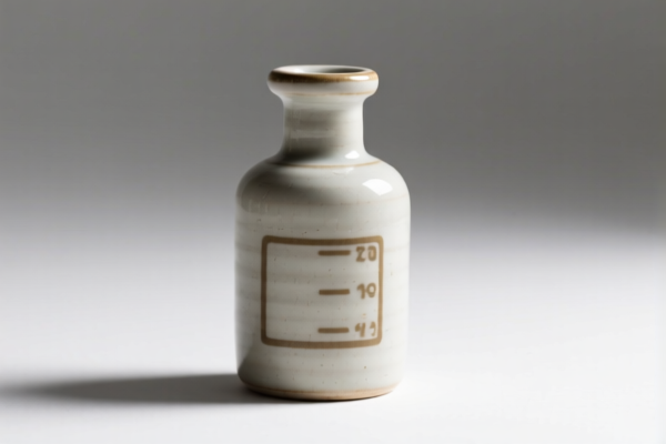 Chemical Analysis Ceramic Reagent Bottle