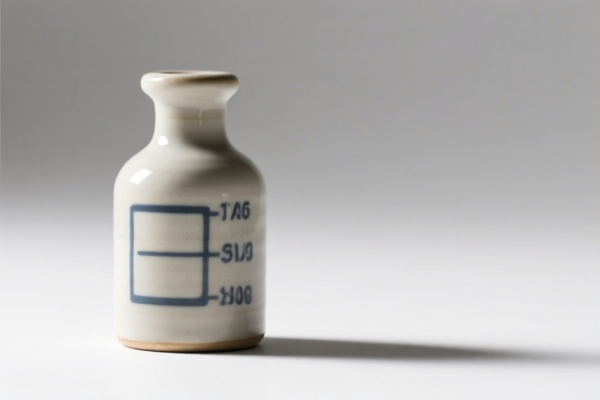 Chemical Analysis Ceramic Reagent Bottle