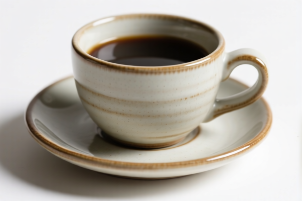 Ceramic Coffee Cup and Saucer Set