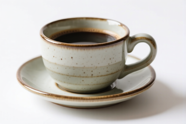 Ceramic Coffee Cup and Saucer Set