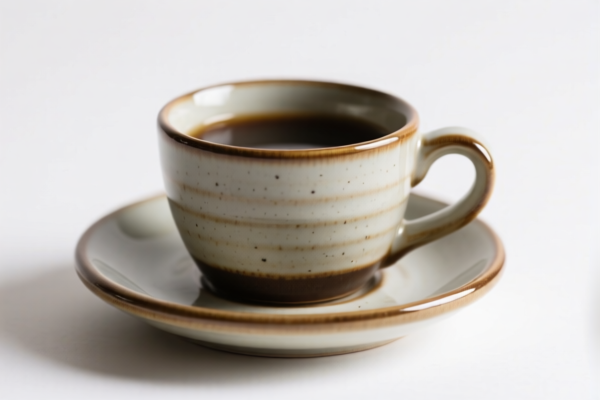 Ceramic Coffee Cup and Saucer Set