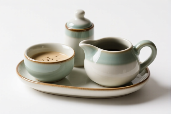 Ceramic condiment set