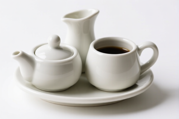 Ceramic condiment set