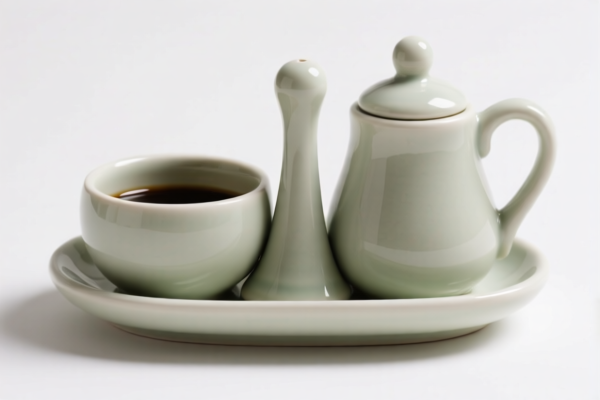 Ceramic condiment set