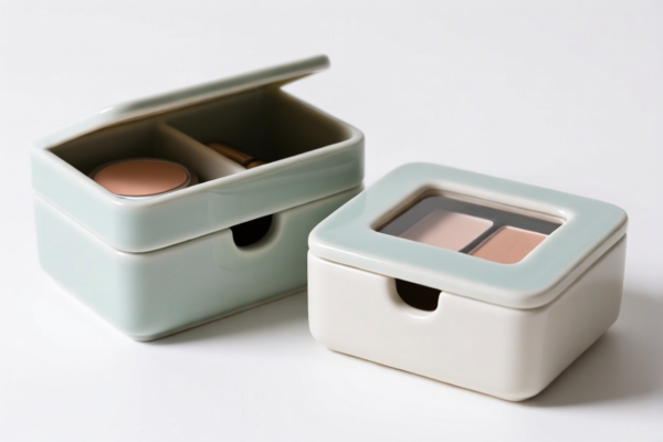 Ceramic cosmetic storage boxes