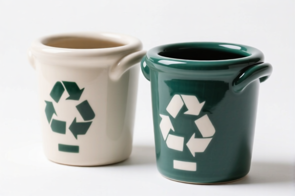 Ceramic waste bins