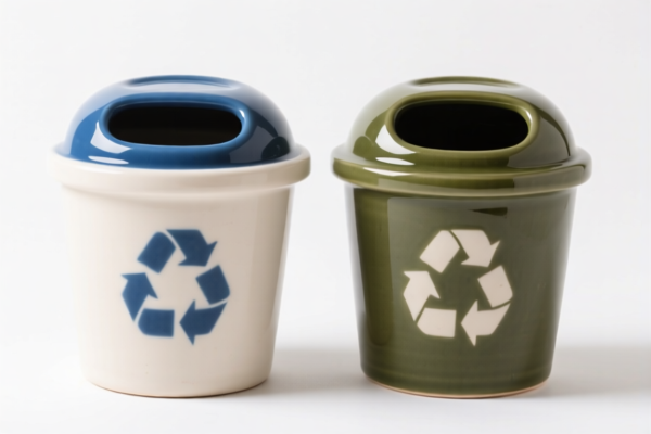 Ceramic waste bins