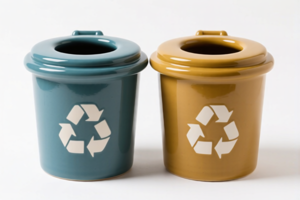 Ceramic waste bins