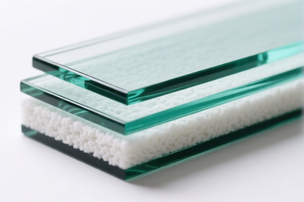 Cast Glass Profiles with Absorbent Layer