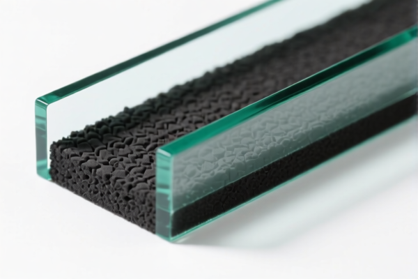 Cast Glass Profiles with Absorbent Layer