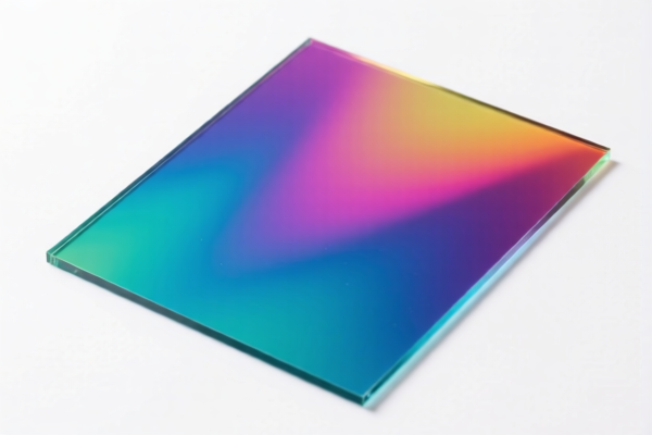 Colored Reflective Glass Sheet