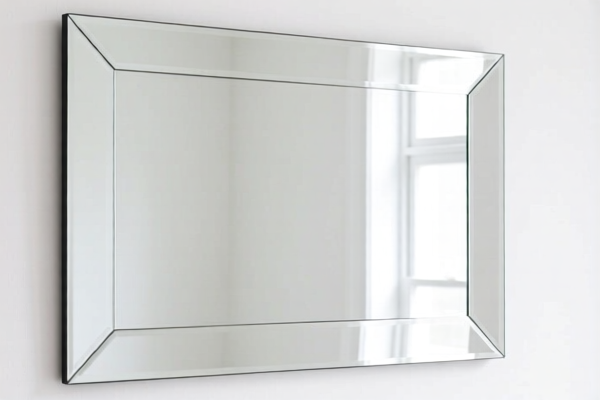 Large Unframed Wall Glass Mirror