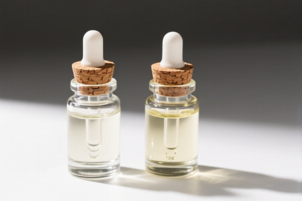 Glass Serum Bottles with Cork Stoppers