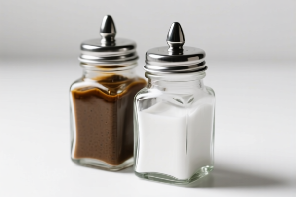 Glass condiment jars