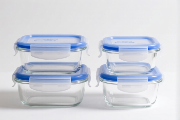 Glass food storage containers