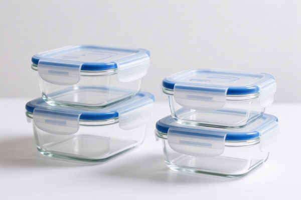 Glass food storage containers