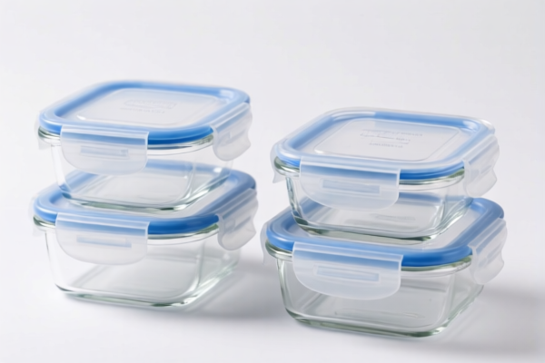 Glass food storage containers