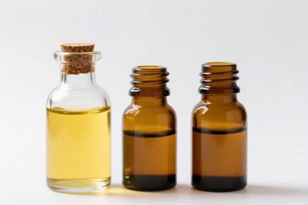 Glass oil bottles