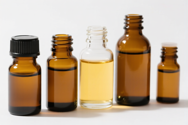 Glass oil bottles
