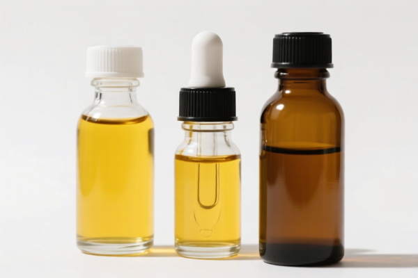 Glass oil bottles