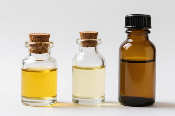 Glass oil bottles
