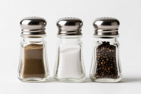Kitchen glass seasoning bottles