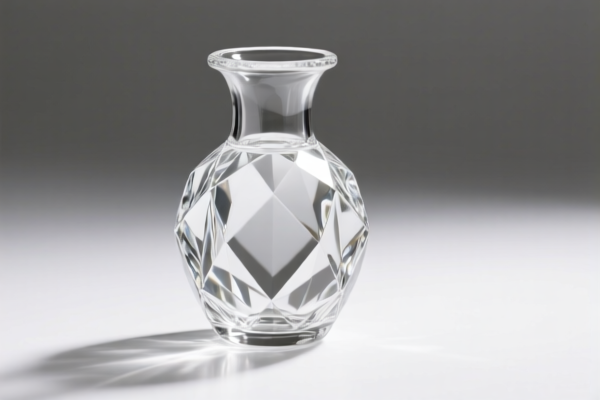 Crystal Glass Decorative Vase