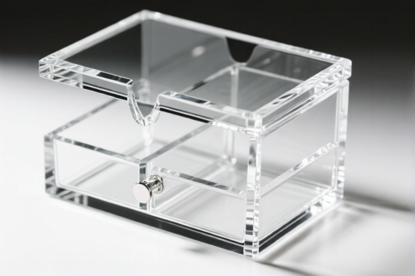 Crystal Glass Desktop Storage Box