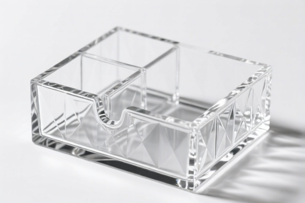 Crystal Glass Desktop Storage Box