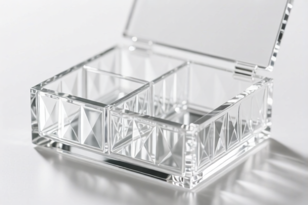Crystal Glass Desktop Storage Box