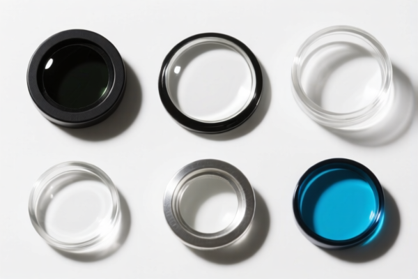 Other glass optical elements (medical)