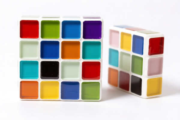 Colored Glass Mosaic Blocks
