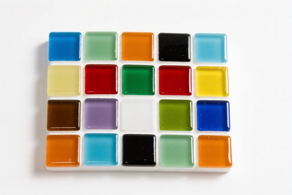Colored Glass Mosaic Blocks